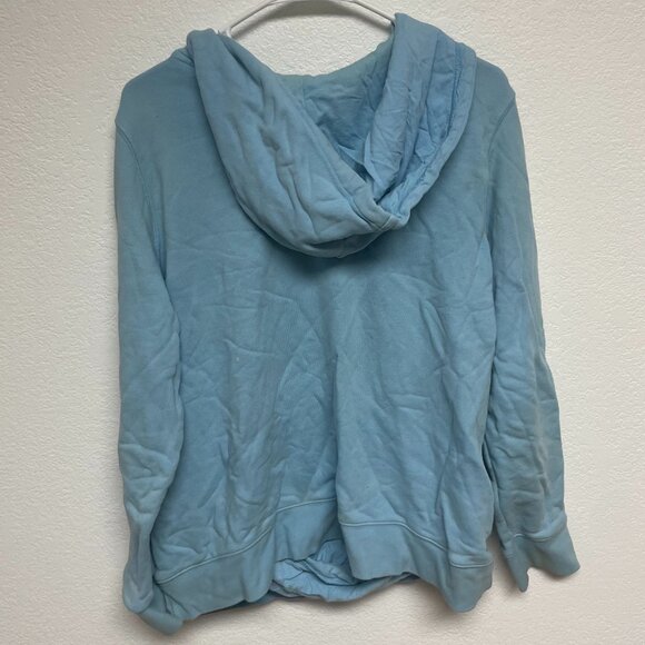 Adidas originals hoodie blue women's LARGE - Picture 3 of 4